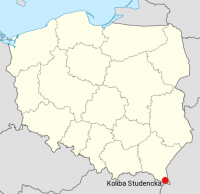Położenie Koliby na mapie Polski